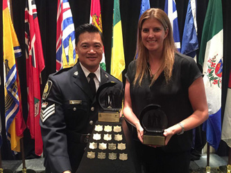 Acting Inspector Howard Tran and Acting Sergeant Cindy Vance