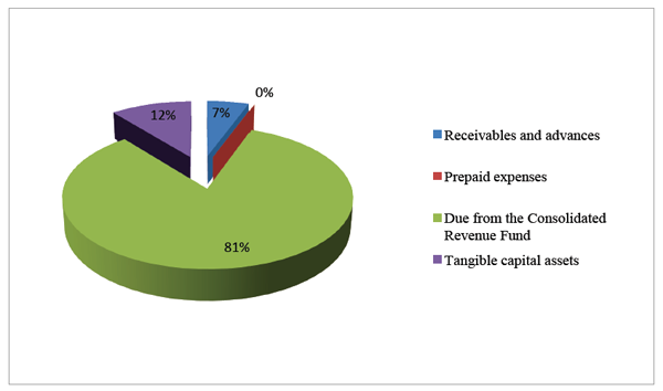 Assets by type, described below
