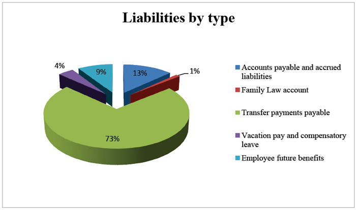 Liabilities by type