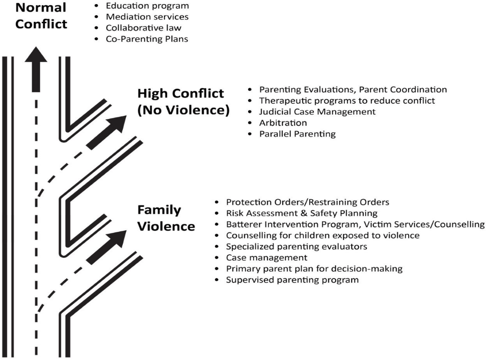 Figure&nbsp;2: Differentiated interventions in family violence cases
