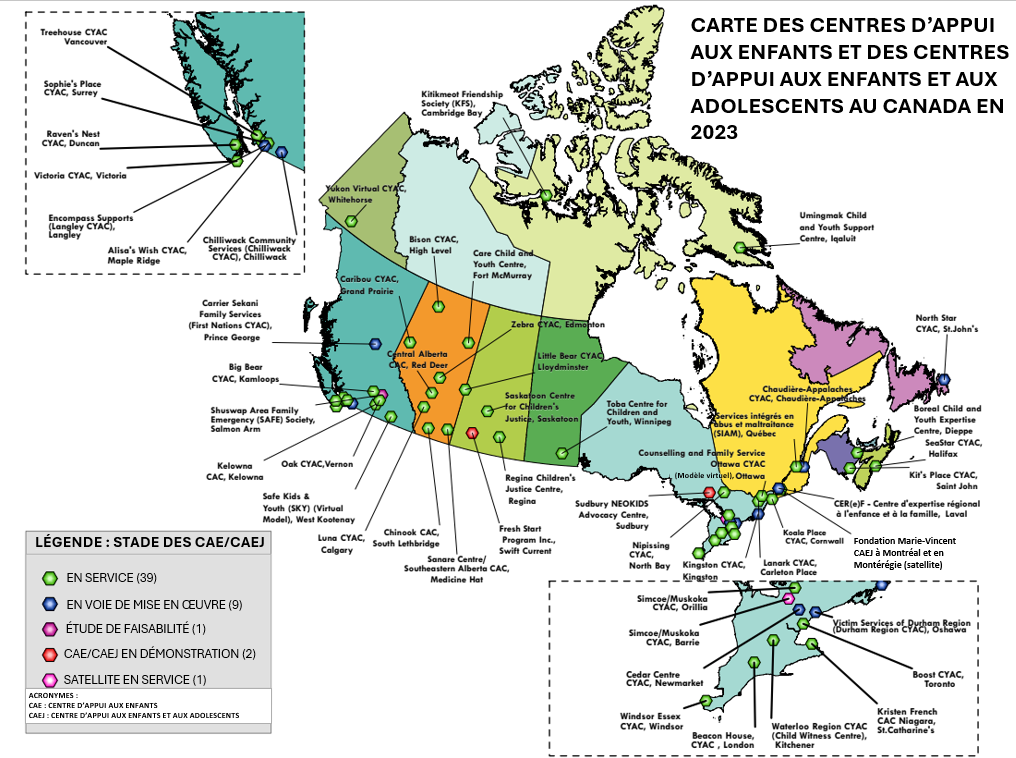 Figure&nbsp;2: 2023 Map of Canadian CACs/CYACs