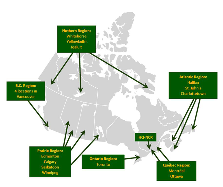 Regional Offices Map