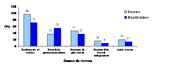 Figure 19 : Sources de revenu, 19951