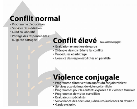 Figure 4 Interventions particulières en matière de garde d'enfant dans les cas de violence conjugale
