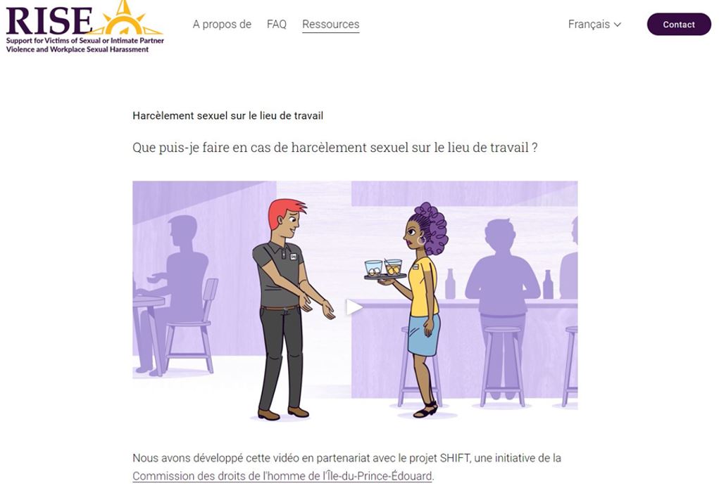 Figure&nbsp;2&nbsp;: Exemple de matériel d&rsquo;information produit par le projet RISE